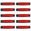 SAKURAN Side Marker LED High Dustproof for Universal Easy Lamps, 12V/24V Compatible, 6-LED, Brightness, Waterproof, Design, Trucks, Trailers, Fit,