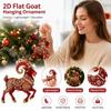 Acrylic Goat Hanging Ornament 2D Flat Christmas Tree Ornament  Shop Window Display