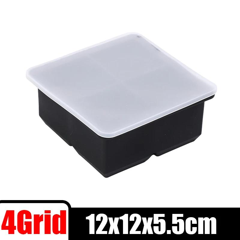 

4/6/8 ячеек Формы для льда силиконовые Форма для льда Сфера Форма для квадратных кубиков льда с крышкой для бара Форма для виски Кухонные аксессуары