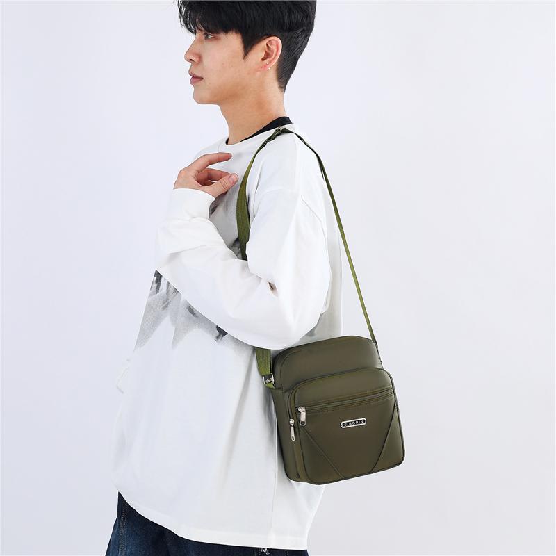 Bolsa de Ombro Masculina Bolsa Casual Masculina Impermeável Outdoor Multifuncional Transversal