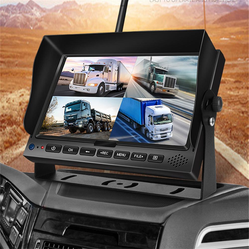 Truck DVR Wireless Dash Camera 7" Monitor Rear View System For Parking Rearview