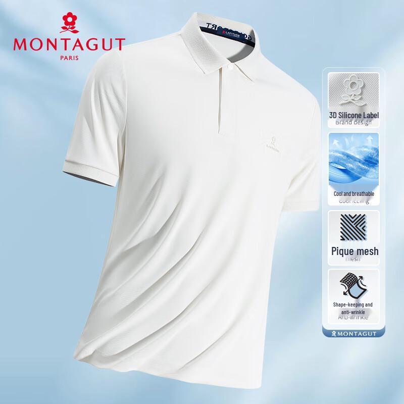 MONTAGUT Men's Breathable Quick-Dry Polo Shirt