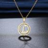 316L Stainless Steel 26 Letters A-Z Necklace NEW Crystal Rhinestone Necklaces for Women Wedding Valentine's Day Gifts
