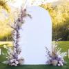 7.2FT Baby Pink Arch Covers, Round Top Wedding Arch Cover Spandex  for Birthday Party Baby Shower Graduation Ceremony Decoration