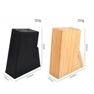 Kitchen Multi Socket Knife Holder, Wooden Knife Stand Household Supplies Storage Rack Kitchen Knife Floor Storage Rack