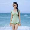 One-piece Swimsuit Women's Seaside Vacation Hot High-end Belly-covering Slimming Sexy Fashionable Swimming Suit