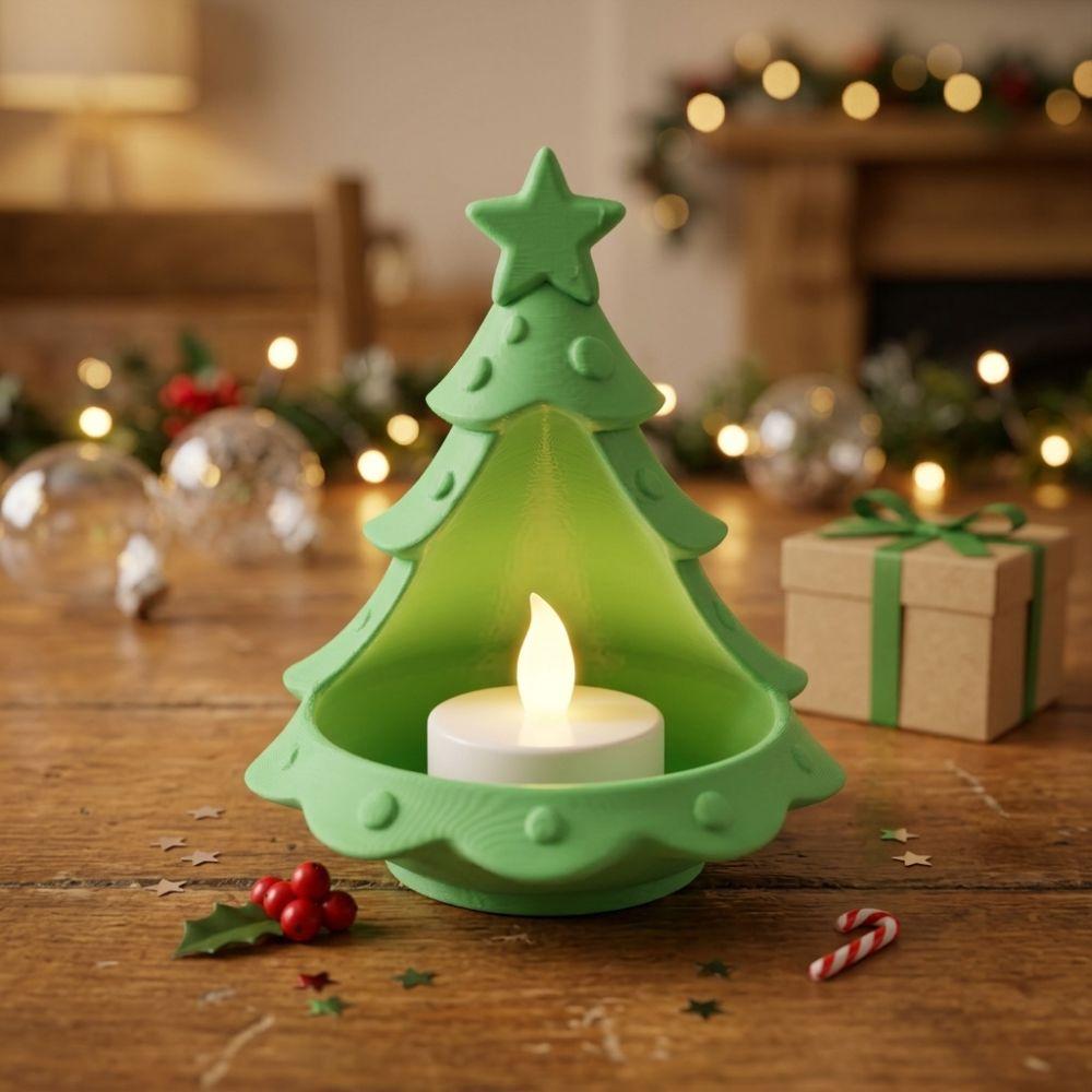 Plastic Christmas Tree Storage Tray 3D Printed Candy Storage Container  Christmas Dining Table