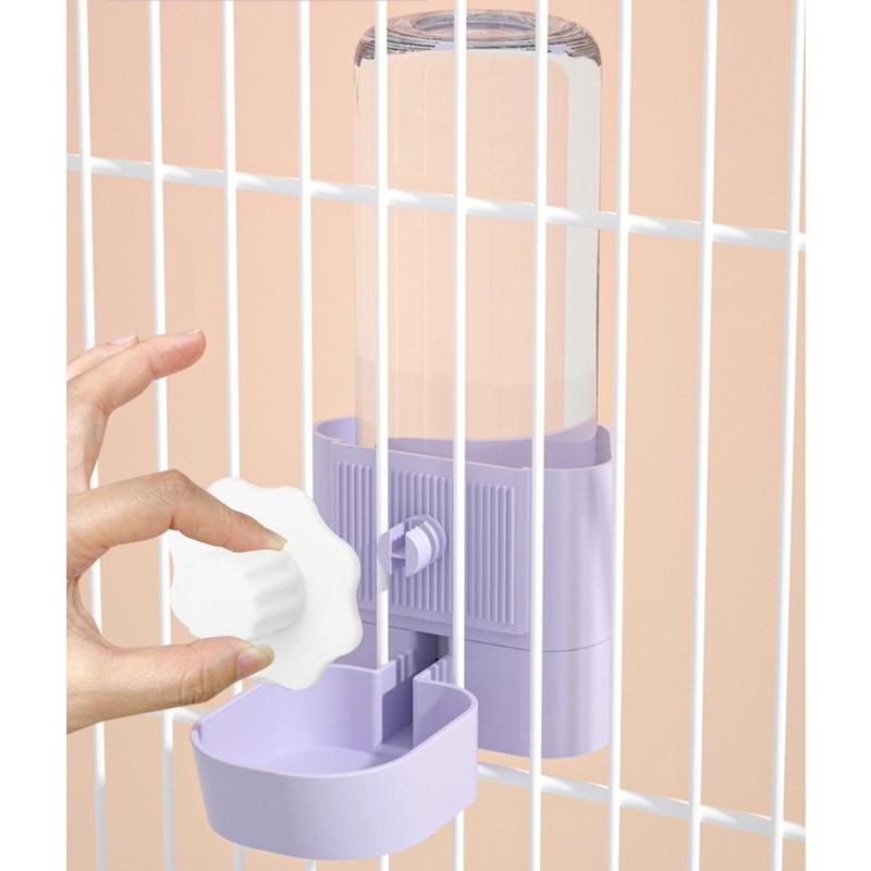 Rabbit Water Bottle 17oz Hanging Automatic Water Dispenser Non Leak Water Feeder for Bunny Guinea Pigs Ferret Kitten