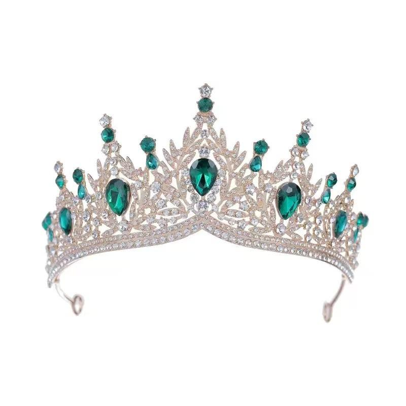 Bridal Crown Beaded Headpiece Crystal Japanese and Korean Wedding Dress Accessories 18th Birthday Wedding Crown Hair Accessories