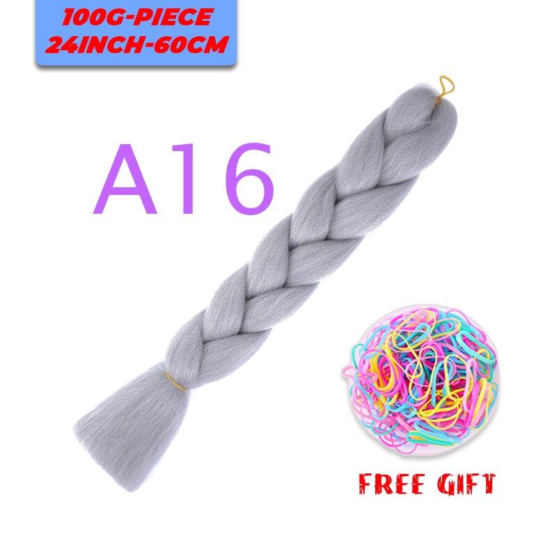 MERISIHAIR Single Ombre Color Synthetic Hair Extension Crochet Twist Jumbo Braiding Long Hair