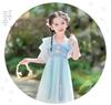 Girls' 2026 Summer Hanfu Dress: New Chinese Style Tang Suit Costume