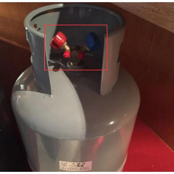 Special cylinder valve for recycling and filling/high and low pressure claw valve/explosion-proof refrigerant bottle mouth valve