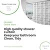 Quadratischer Duschvorhang Modernes Heim Dekorativer Badezimmervorhang Leichte Reinigung Für Badezimmer Wasserdicht Schimmelresistent Badezimmerzubehör