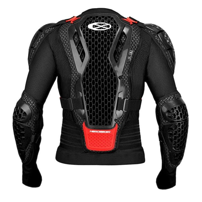 Men Motorcycle Armor Jacket Ventilated Racing Gear Accessories with Shoulder/Back Protective Guards Motorbike Safety Coat Items