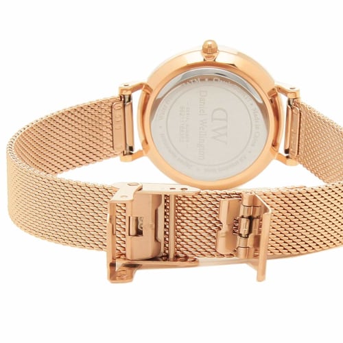 Daniel Wellington Petite 28mm Unisex Quartz Watch for Men and Women, Rose Gold (4) DW00600217