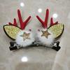Xmas Ornaments Elk Ear Pine Cone Hairpins Hair Accessories Merry Christmas Decor Antler Hairpin
