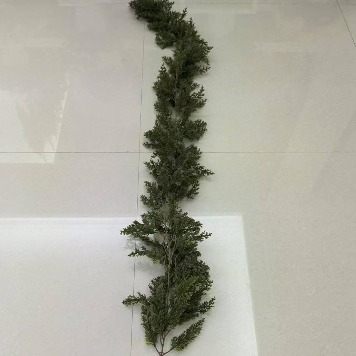 

«180 см искусственный ротанг из лисьей сосны с мягкими сосновыми иголками - зеленое рождественское украшение для дома»