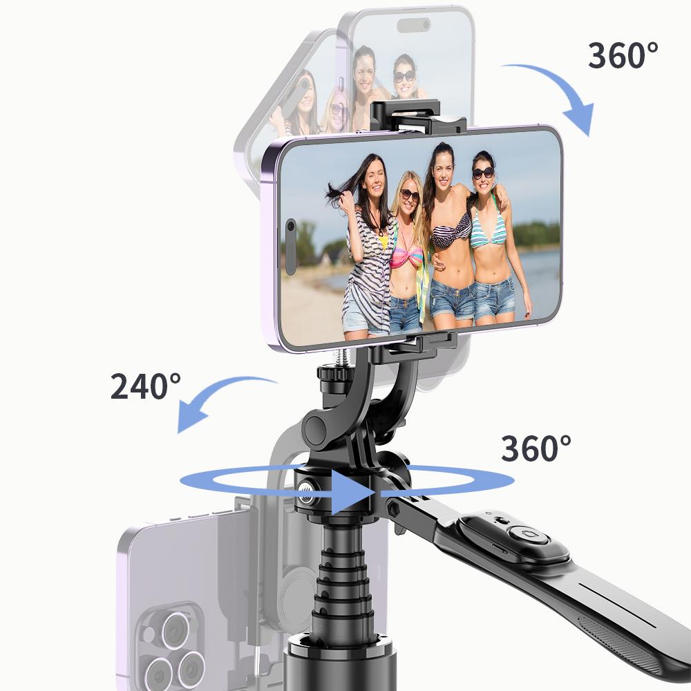 CYKE C08 Tripod Stand Floor Standing for Smartphones Live Streaming Support 360 Dgree Rotation Adjustable Height