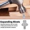Aluminum Alloy Expansion Rivets Hammer Drive Expansion Rivet Knock Type Stainless Steel Rod Screws Nails Fasteners Hardware Tool