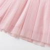 Vestido de Princesa de Malla para Niñas Verano Vestido de Algodón de Manga Corta con Dibujos Animados para Niños