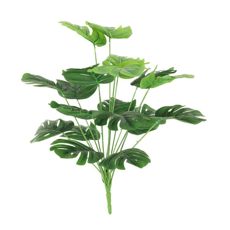 Artificial Plant Wall Decoration With Green Plastic Leaves For Home Office And Gift Giving