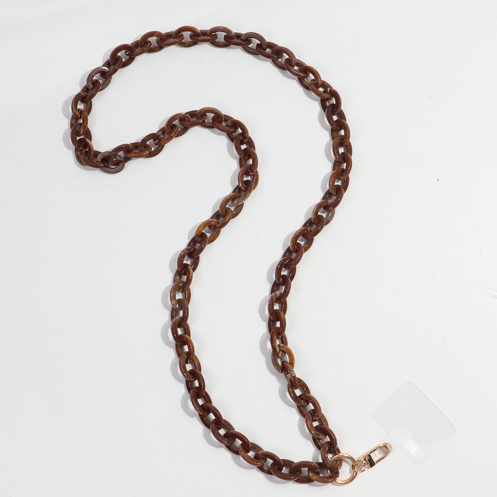 120cm Anti-Lost Colorful Acrylic Phone Chains for Women Portable Rope Neck Strap Cell Phone Chain Accessories Gifts Outdoor