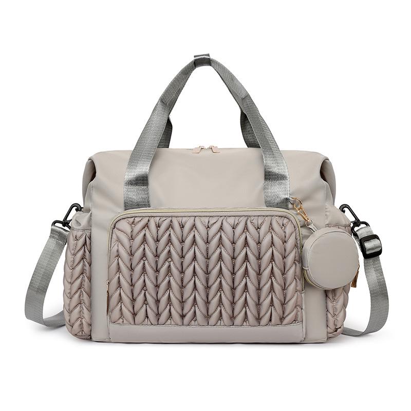

Multi-Functional Fashionable Mommy Backpack with Large Capacity and Multi-Compartment Storage 27x20x41 cm сірий колір