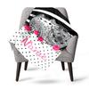 Cute Cat Mandala Design Home Customize Your Name Blankets Soft Warm Lightweight Allseason Multipurpose Blanket For Picnics Sofas Offices Beds Living