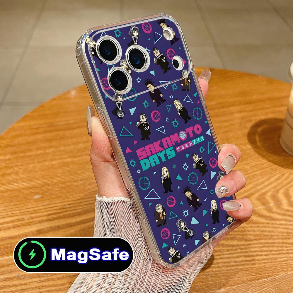 

Sakamoto Days Mobile Phone Case for iPhone 17 16 15 14 13 12 11 Air Pro Max Plus Mini Magsafe Clear Colorful Cover Cover Pretty iPhone 11 Pro Max