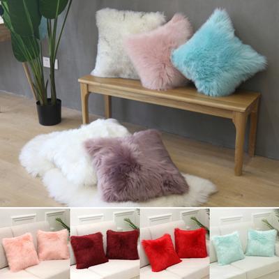 1 Stück Zotteliger Flauschiger Bezug Heimdekor Kissenbezug Schlafzimmer Sofa Dekorative Weiche Fell Plüsch Wohnzimmer Kissenbezug 45x45cm
