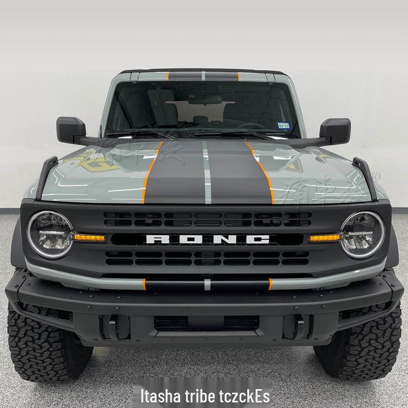 Bronco Wild Horse Car Hood & Pinstripe Stickers for Decoration & Modification