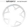 Litepro Folding Bike Crankset with Round Chainrings: 45T, 47T, 53T, 56T, 58T - Square Hole Design