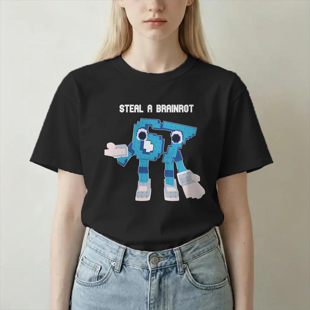 Unisex Unisex TShirt Robot Game 67 Novelty Cotton Tees Short Sleeve Gaming Art T Shirts Round Neck Clothing Plus Size