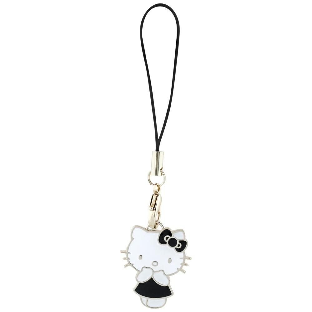 Hello Kitty Zawieszka Hkcpmkk Phone      Strap Czarny/Black Charm Kitty Cute
