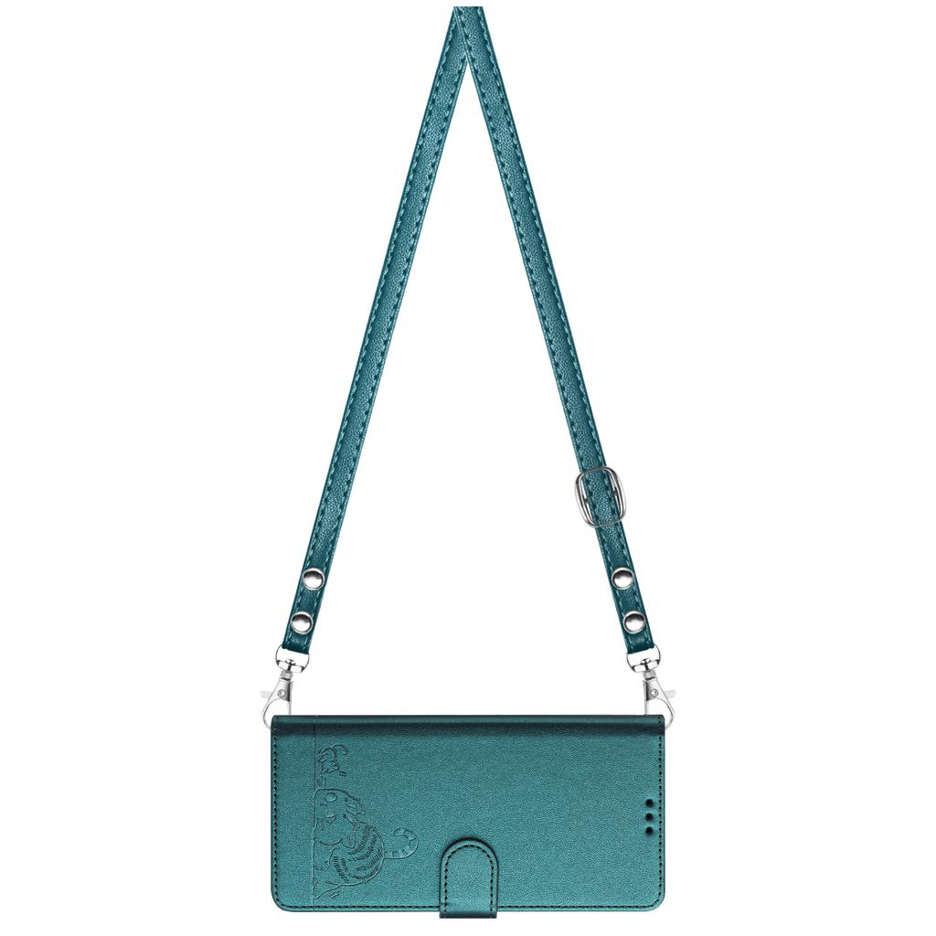 Crossbody Cute Cat Cards Solt Wallet Leather Case For Samsung Galaxy S24 Ultra S23 FE S22 Plus A55 A35 A15 A25 Stand Flip Cover