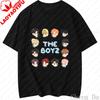 Unisex Unisex Cotton Summer T Shirt Kpop The Boyz Rock Music Fan Gift For Short Sleeve New Fashion Camisetas Popalar T Shirts