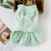 Pet Dog Dog Cat Teddy Bichon Maltese Cat Small Dog Thickened Clothes Fleece Dress
