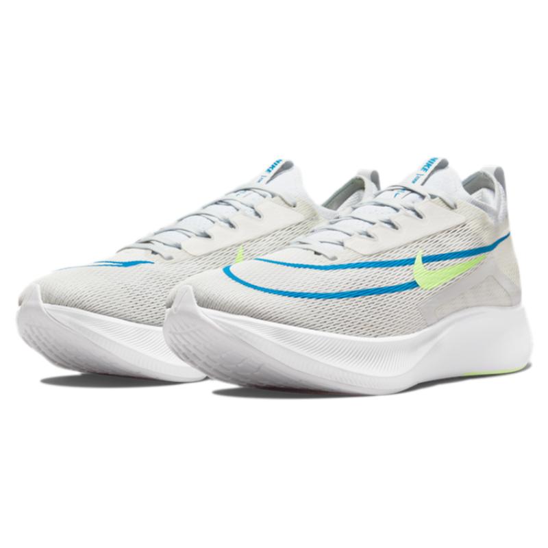 Nike Zoom Fly 4 'Hvit Imperial Blue Lime Glow' Sneakers casual CT2392-100