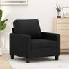 Vidaxl Armchair, Black, 60 Cm, Upholstered In Faux Leather