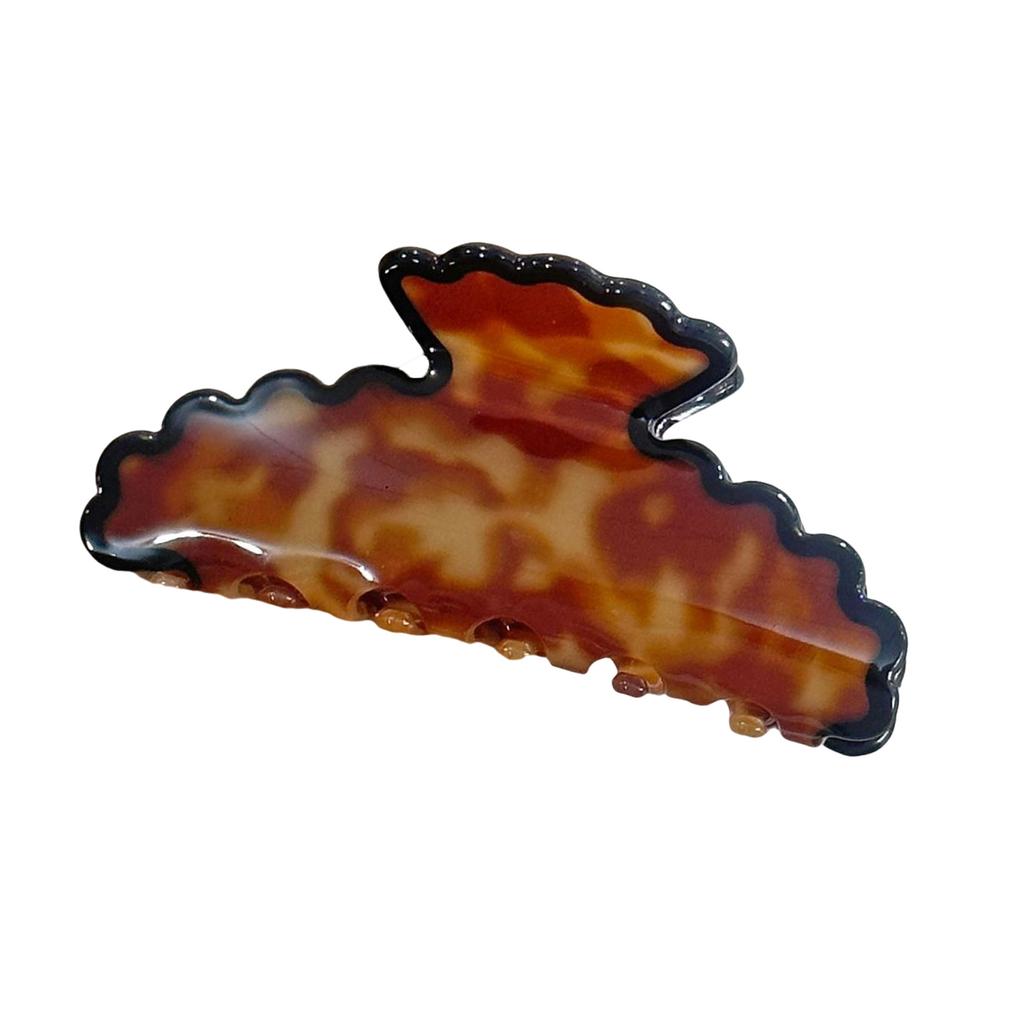 Large Hair Claw Clip Blue White Porcelain Tie Dye Pattern Lightweight Acrylic Hair Accessory 12 Color Options