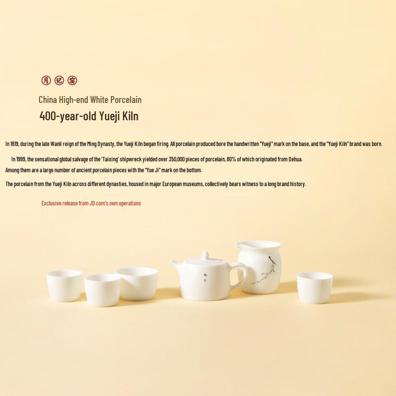 Yueji Kiln Proud of Snow and Frost Large Han Du Porcelain Tea Set
