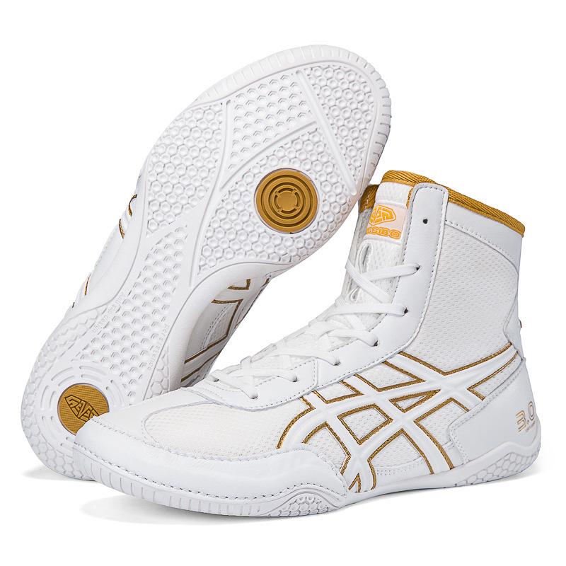 Premium Wrestling, Boxing, and Weightlifting Shoes - Breathable, Wear-Resistant, Ideal for Squats, Deadlifts, and Cross-Training