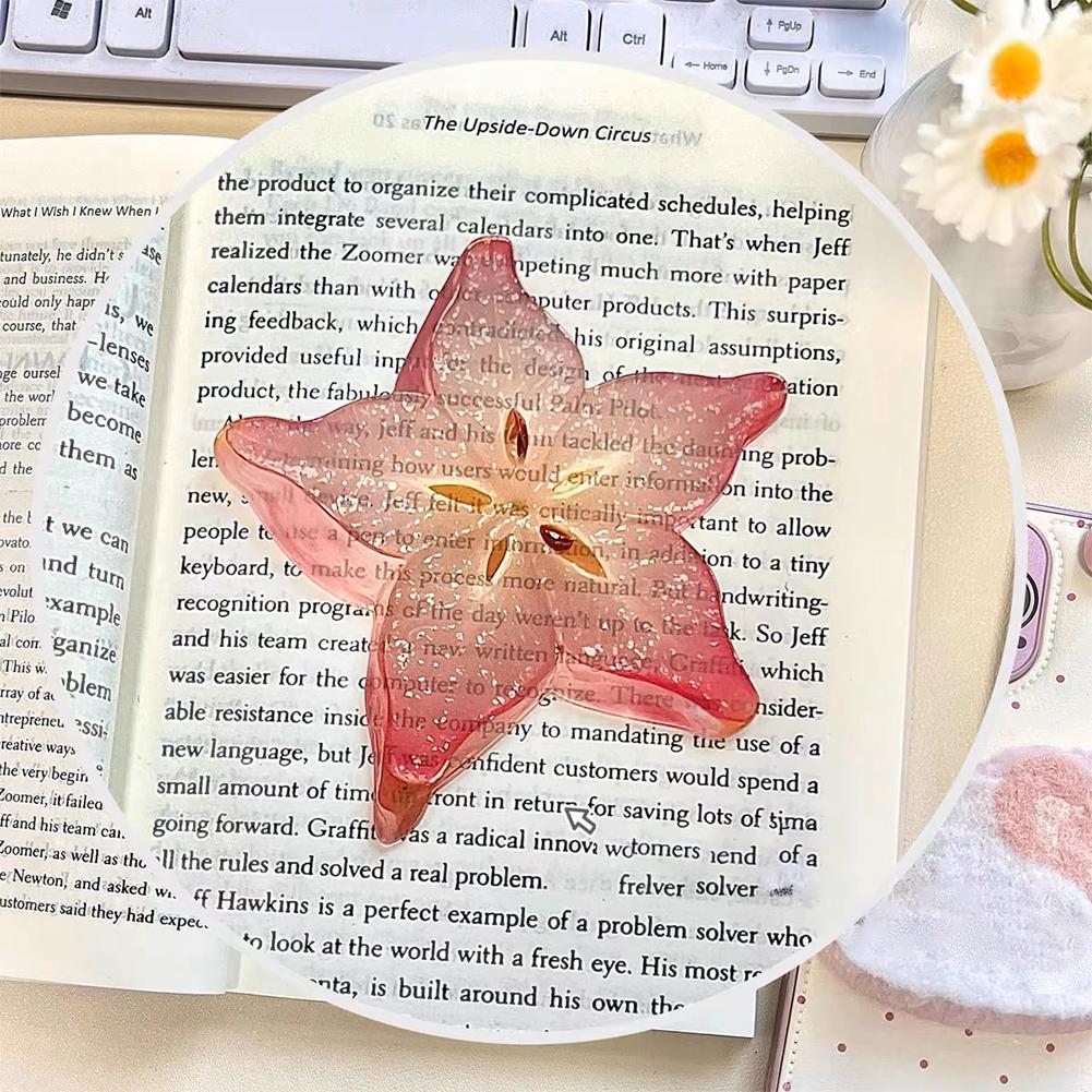 Creative Fruit Slice Bookmark with Simulation Funny Design Sense for INS Fixed Book Photography Cartoon Cute Note Bookmark