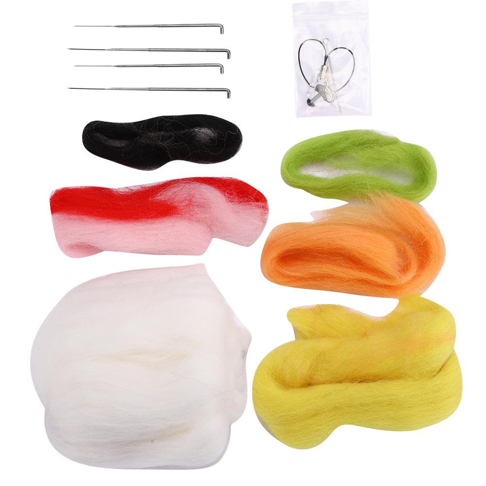 

Не готовый набор для валяния из шерсти, сделай сам, кукла-кролик, ручная работа, материал для рукоделия, инструментыКлубника