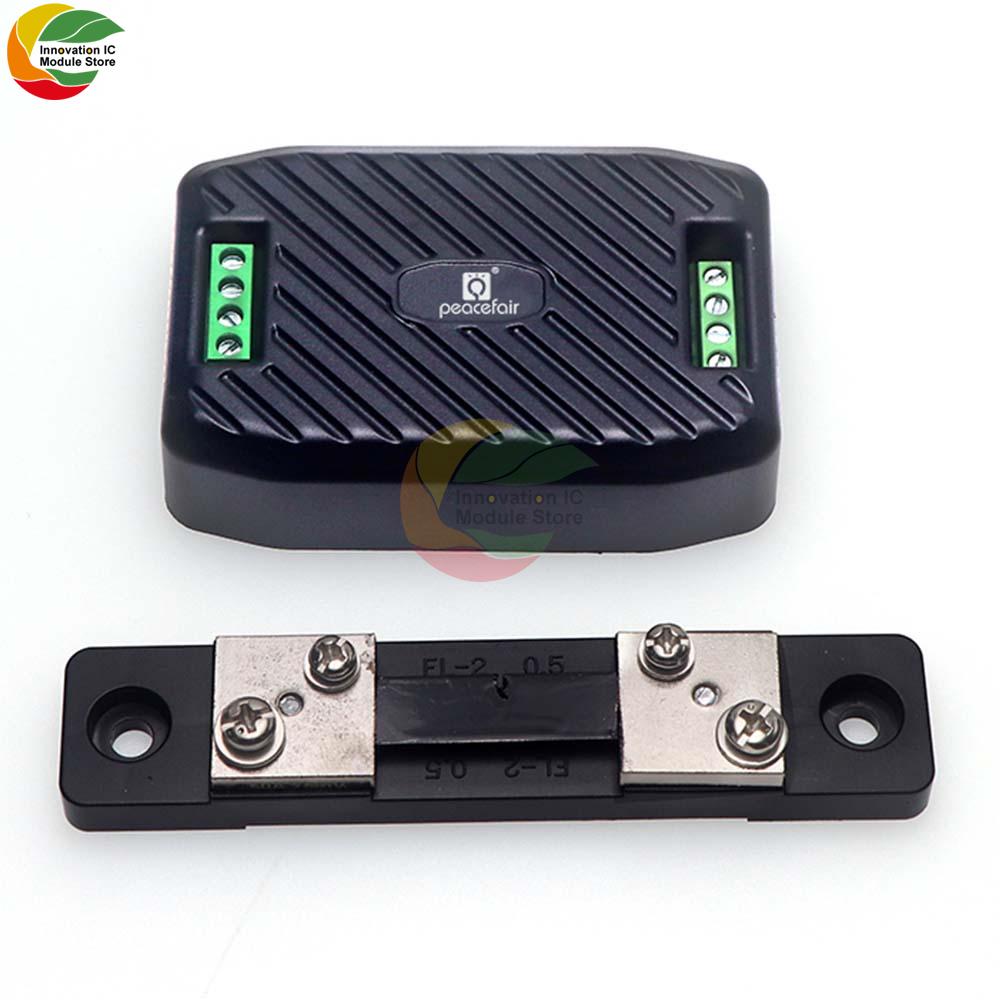 Peacefair Newest PZEM-017 DC 0-300V Voltmeter Ammeter RS485 Modbus Voltage Current Power Energy Meter Electric Watt Meter