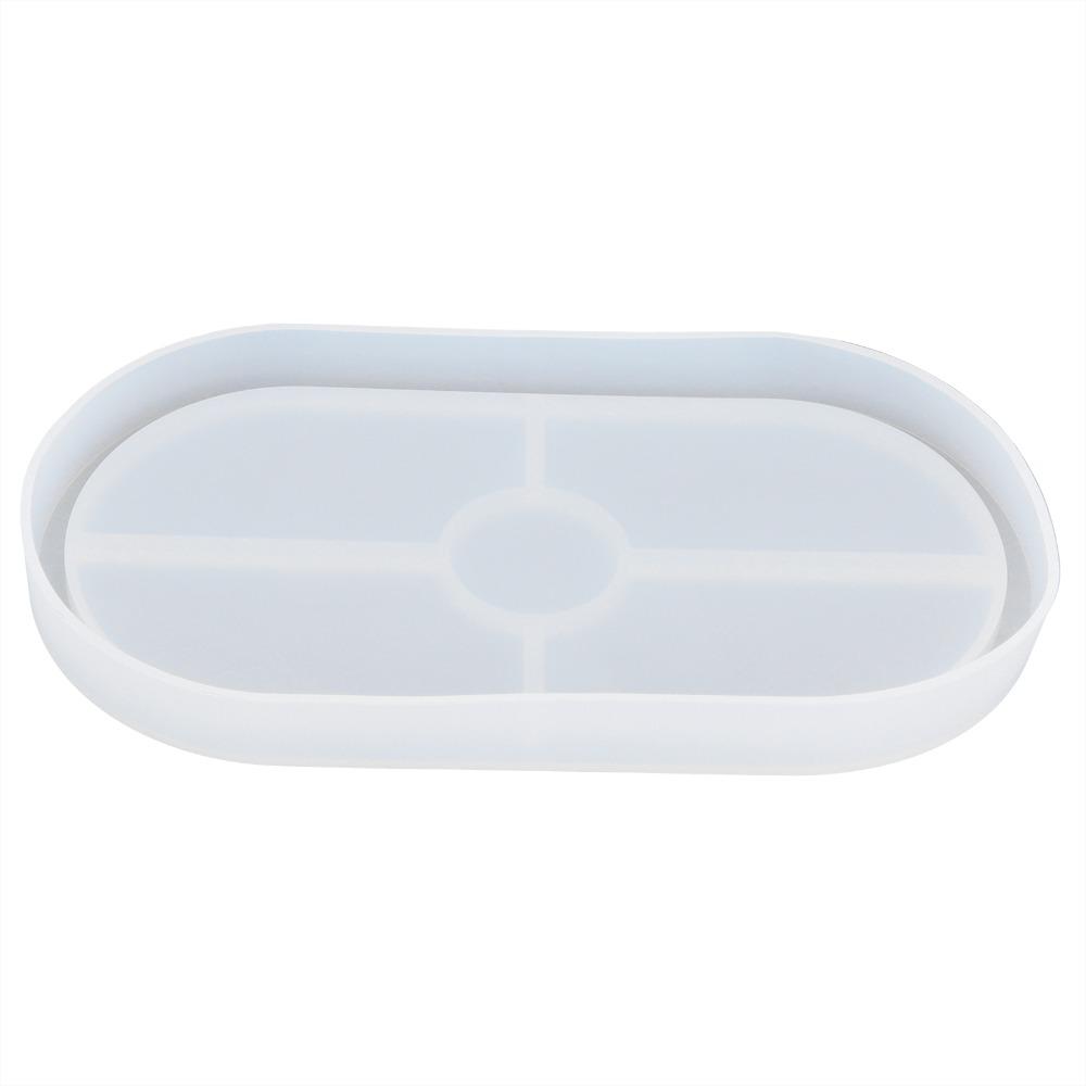 Raised Rim Silicone Tray Mold Oval Shape Epoxy Resin Mold DIY Silicone Mold  Jewelry Display Making