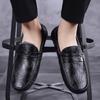 Winter Italian Men Shoes Casual Luxury Brand Men Loafers Leather Fur Driving Moccasins Light Breathable Slip On Flats Boat Shoes