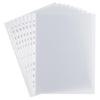 A4Ring Binder Protectors,Plastic Punch Folders Filing Wallets Sleeves Document Wallet for Students Teachers Stationery