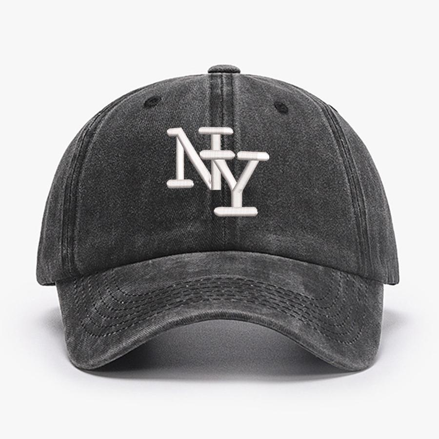 Embroidered NY letters New York Vintage Baseball caps Men Women Water Washed Sunscreen Hat Sports Fishing Peaked cap dad Hat