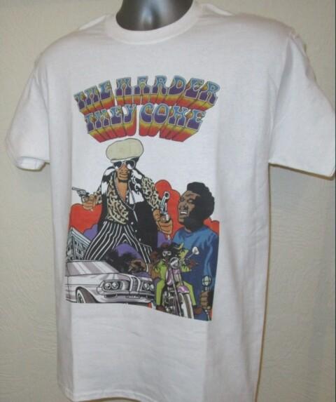 The Harder They Come Retro Poster T-shirt 70s Jimmy Cliff Film Reggae Music T269 XXXL